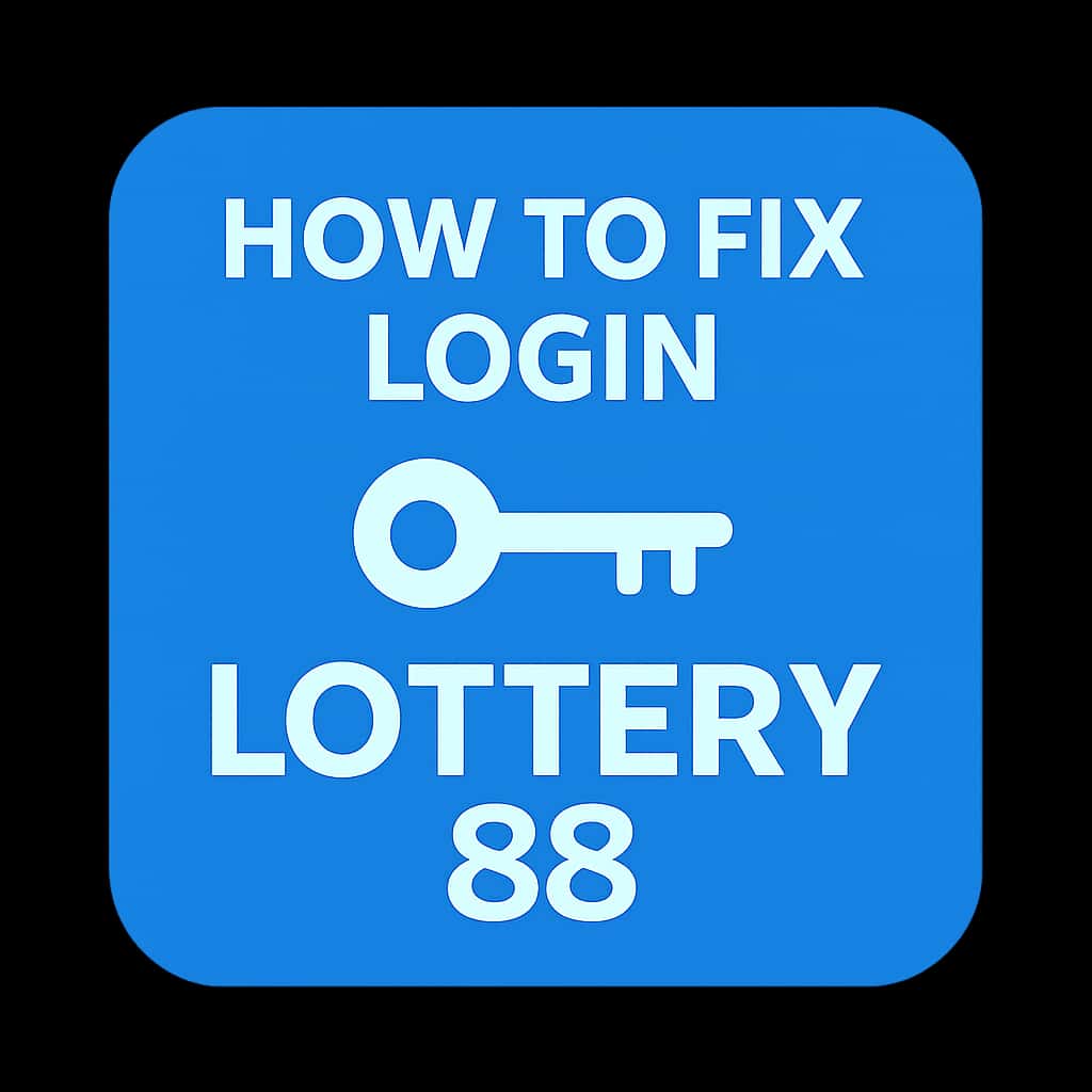 Icon representing support for Lottery 88 login issues.