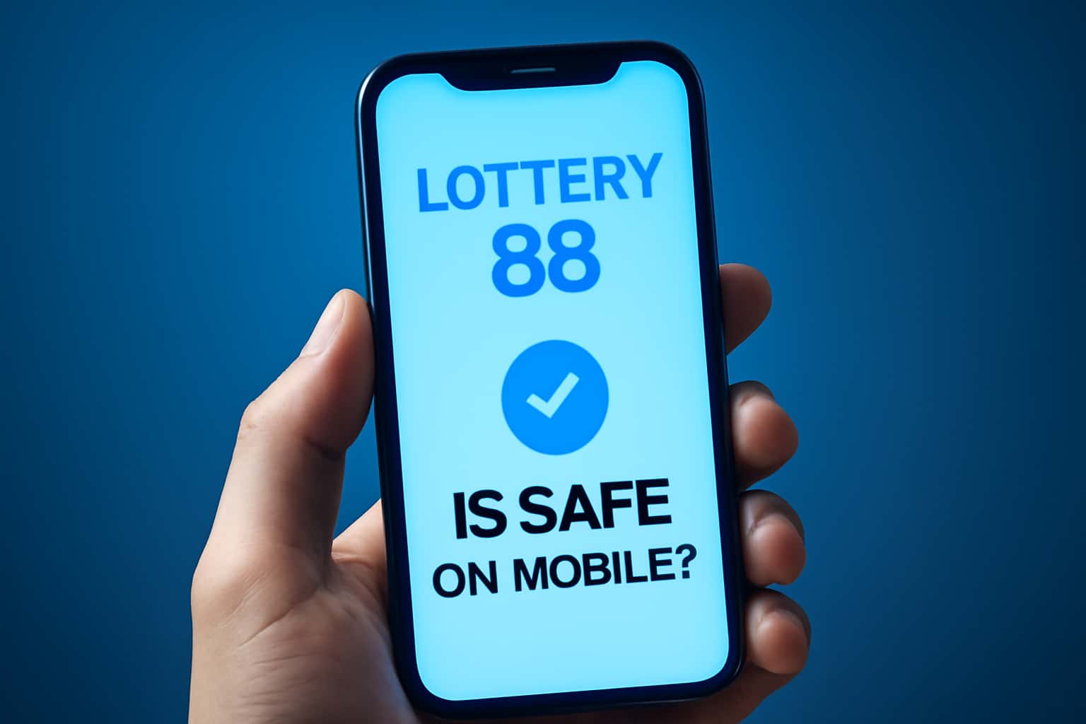 A visual representation of mobile security features for Lottery 88.