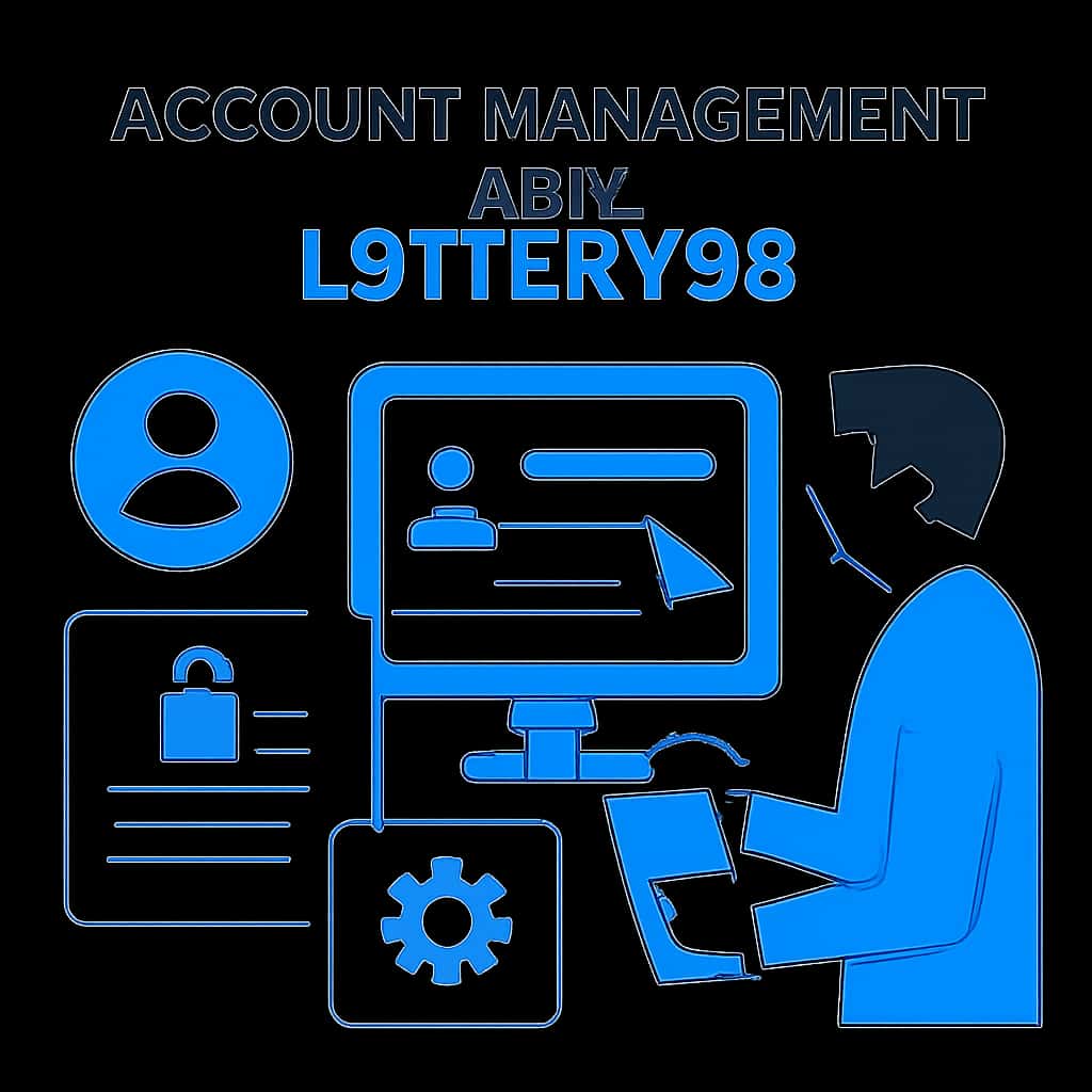 An educational diagram illustrating account management strategies for Lottery 88.