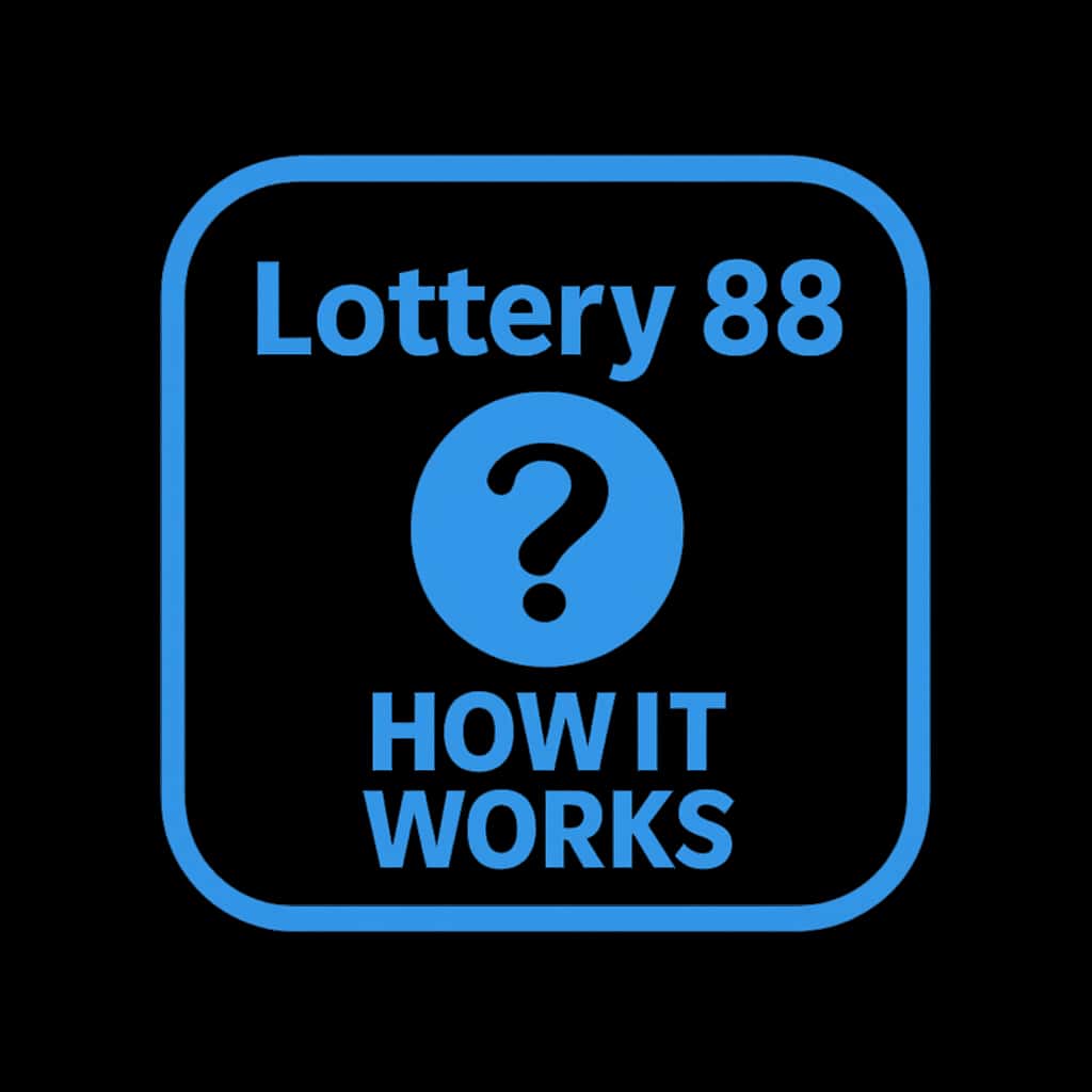 A professional icon representing Lottery 88 How It Works.