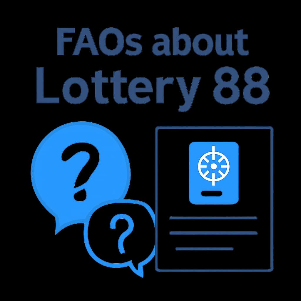 An educational illustration related to FAQs about Lottery 88.