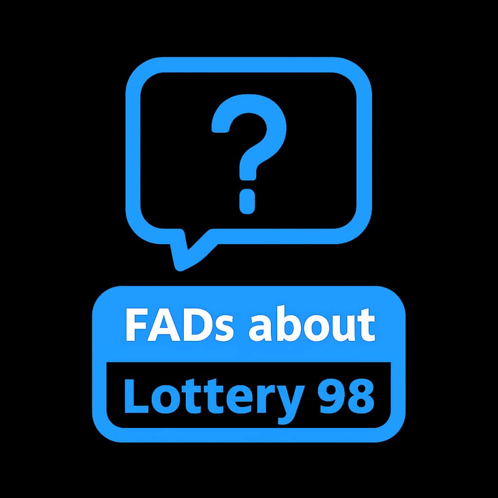 An icon symbolizing FAQs about Lottery 88 in blue tones.