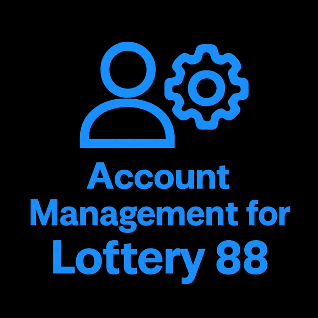 An icon representing account management for Lottery 88.