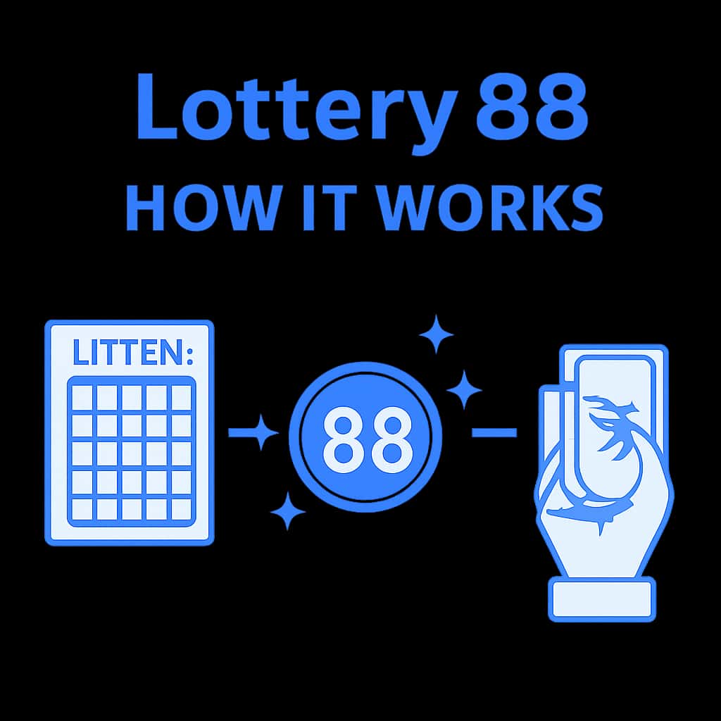 An educational diagram outlining the Lottery 88 process.