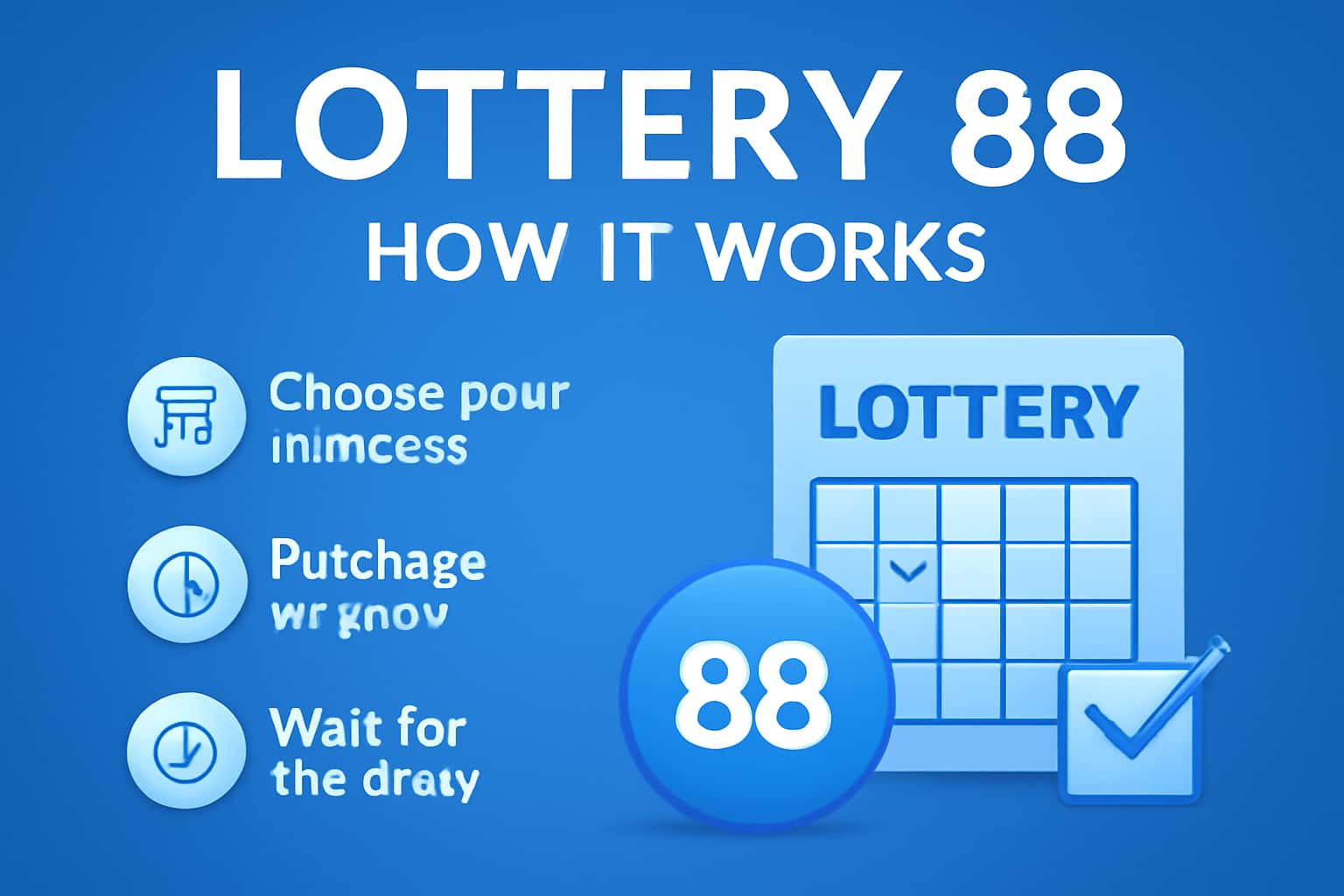 An informative scene illustrating how Lottery 88 operates.
