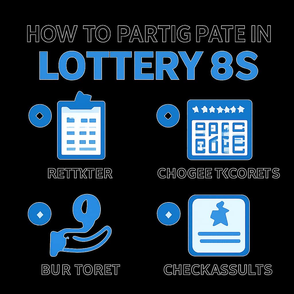 An illustration detailing the steps for participating in Lottery 88.