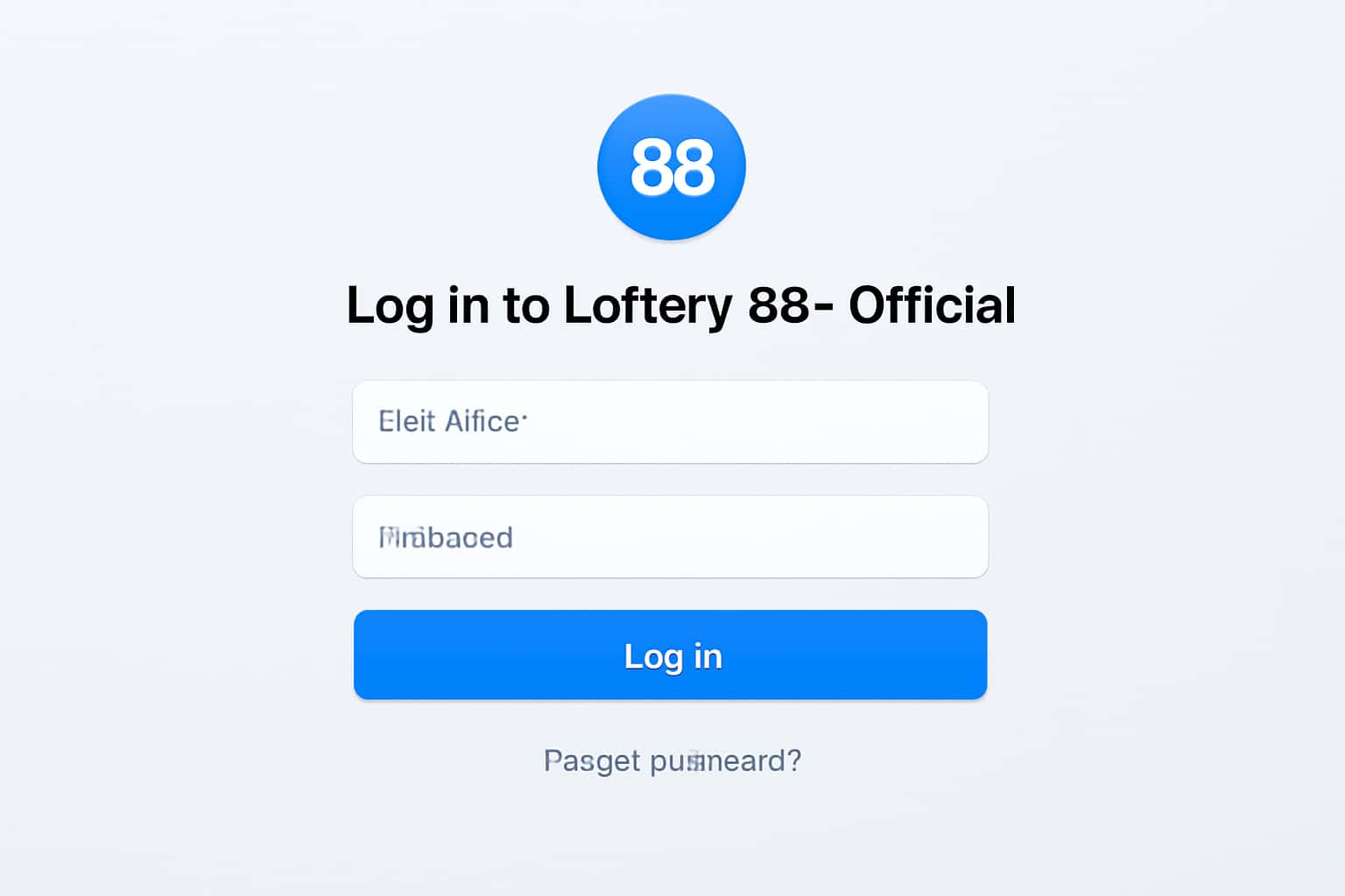 Log In to Lottery 88 - Official Interface