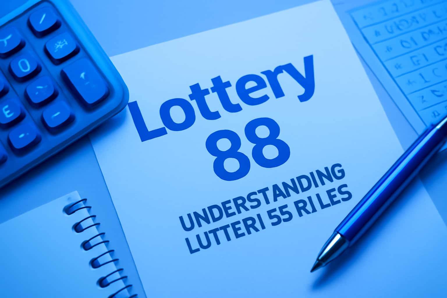 An informative visual representation of Lottery 88 rules.