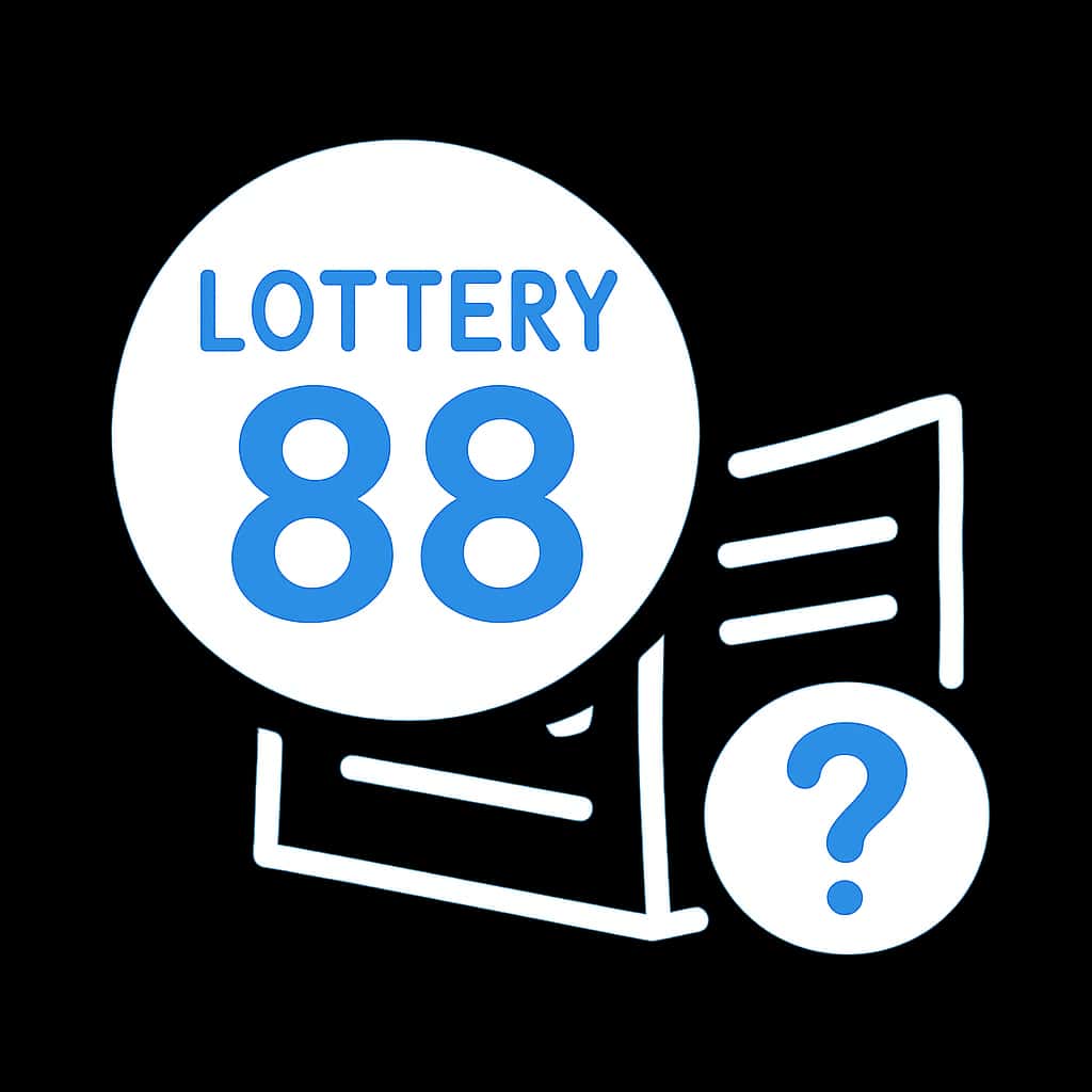 A simple badge design illustrating Lottery 88 as a guide.